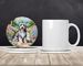 Bearded Collie Spring Garden Large Sandstone Coasters Pack Of 4 Absorbent Round Coasters Decor Gifts For Men Or Women, 4 In, Multicolor_maomaolike.com