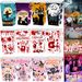 12Pcs Halloween Popcorn Box 3 Style Trick Or Treating Snack Treat Box Bloodstain Ghost Castle Bat Pattern Candy Cookie Container For Halloween Party Supplies_maomaolike.com