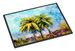 Summer Breezes Palm Tree Doormat Front Door Mat Indoor Outdoor Rugs For Entryway, Non Slip Washable Low Pile, 24H X 36W_maomaolike.com