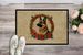 German Shepherd Christmas Flowers Doormat Front Door Mat Indoor Outdoor Rugs For Entryway, Non Slip Washable Low Pile, 24H X 36W_maomaolike.com