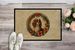 Cavalier Spaniel Christmas Flowers Doormat Front Door Mat Indoor Outdoor Rugs For Entryway, Non Slip Washable Low Pile, 24H X 36W_maomaolike.com
