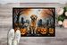 Golden Retriever Spooky Halloween Doormat Front Door Mat Indoor Outdoor Rugs For Entryway, Non Slip Washable Low Pile, 24H X 36W_maomaolike.com