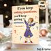 Inspirational Mrs Frizzle Quote Painting Poster, Vibrant Cartoon Style Poster, Motivational Question-themed Design To Encourage Curiosity, Suitable_maomaolike.com