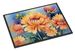 Chrysanthemums In Watercolor Doormat Front Door Mat Indoor Outdoor Rugs For Entryway, Non Slip Washable Low Pile, 24H X 36W_maomaolike.com