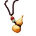 Solid Brass Necklace Pendant Keychain Sand Gold Small Gourd Crafts Jewelry Wholesale_maomaolike.com