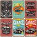 New Garage American-Style Vintage Tin Sign, Industrial Car Repair Background Wall Decor, Frameless Wall Art_maomaolike.com