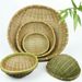 Handmade Colander Household Washing Millet Basket Farmhouse Restaurant Kitchen Vegetable Draining Bamboo Weaving Product_maomaolike.com