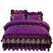 Single Piece Quilted Thickened Crystal Velvet Bed Skirt Style Non-Slip Mattress Dust Cover 1.8m_maomaolike.com