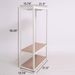 Heavy Duty Clothing Garment Rack, Freestanding Clothing Rack, Portable Closet Wardrobe With 1 Adjustable Wire Shelves 1 Clothe Rod For Hanging Clothes, White_maomaolike.com