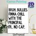 Anti-Bullying Slogan Painting Poster, Bold Minimalist Typographic Poster, Witty Anti-bullying Statement, Suitable For Office, Staff Lounge Or Break_maomaolike.com