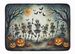 Dancing Skeletons Spooky Halloween Memory Foam Kitchen Mat Machine Washable Anti-Fatigue Mat Cushion Comfort Bath Mat Or Kitchen Rug_maomaolike.com
