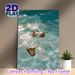 Pool Bikini Painting Poster, Soft-hued Underwater Pool Scene Poster, Calming Summer-style Decor Suitable For Bedroom, Living Room And Coastal-themed_maomaolike.com