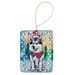 Siberian Husky Christmas Porcelain Ornament Christmas Tree Hanging Decorations For Home Christmas Holiday, Rectangle, Gift, Multicolor_maomaolike.com