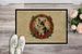 Corgi Christmas Flowers Doormat Front Door Mat Indoor Outdoor Rugs For Entryway, Non Slip Washable Low Pile, 24H X 36W_maomaolike.com