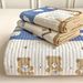 Winter Milk Cover Double Layer Gauze One Side Velvet Tatami Quilted Bed Sheet 2025 New Model All Seasons_maomaolike.com