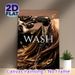 Hair Wash Themed Painting Poster, Luxury Realistic Hair Care Scene Poster, Stylish Design To Create A Soothing Atmosphere, Ideal For Hair Salon And_maomaolike.com