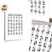 Braille Alphabet Letters & Numbers Painting Poster, Minimalist Monochrome Instructional Chart Poster, Educational Reference For Learning Braille_maomaolike.com