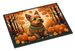 Norwich Terrier Fall Doormat Front Door Mat Indoor Outdoor Rugs For Entryway, Non Slip Washable Low Pile, 24H X 36W_maomaolike.com