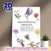 Occupational Therapy Painting Poster, Soft-toned Hand-drawn Floral Poster, Inspirational Message To Support Meaningful Daily Activities, Suitable For_maomaolike.com