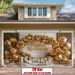 Happy Birthday Party Banner - 2D Flat Polyester Backdrop With Golden White Balloons, Big Bow, Wall Hanging Photo Props, Party Decor_maomaolike.com
