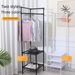 Corner coat rack floor bedroom household bedside clothes hanging rack simple storage rack corner clothes hanging storage_maomaolike.com