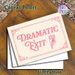 Dramatic Exit Themed Painting Poster, Vintage Pink Typography With Pointing Hand Poster, Playful Retro Decorative Piece Ideal For Entryway, Living_maomaolike.com