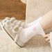 White socks for women autumn and winter warm mink fleece sleep home socks embroidery cute girl winter female long socks_maomaolike.com