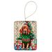 Vizsla Christmas Porcelain Ornament Christmas Tree Hanging Decorations For Home Christmas Holiday, Rectangle, Gift, Multicolor_maomaolike.com