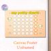 Potty Training Reward Chart Painting Poster, Cute Cartoon Style Poster, Features Blank Circles And Stars To Track Potty Training Progress, Suitable_maomaolike.com