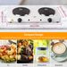 1Pc 2000W Double Electric Burner Double Hot Plate With 5 Gear Temperature Control_maomaolike.com