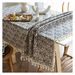 Retro Printed Blue Tablecloth Rectangular With Tassel Cloths Dining Cover For Wedding Party Restaurant Table Decoration_maomaolike.com