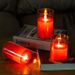 LED Electronic Concert Decoration Script Murder Mystery Atmosphere Christmas Night Light Remote Control Candle_maomaolike.com