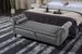 Aijia 63" Velvet Multifunctional Storage Rectangular Sofa Stool Buttons Tufted Nailhead Trimmed Solid Wood Legs With 1 Pillow,Grey_maomaolike.com