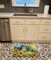 Sunflowers In Watercolor Memory Foam Kitchen Mat Machine Washable Anti-Fatigue Mat Cushion Comfort Bath Mat Or Kitchen Rug_maomaolike.com