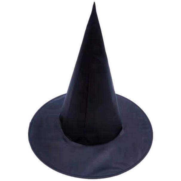 Unisex Halloween hat black wizard hat makeup costume props magic witch hat_maomaolike.com