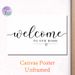 Welcome Home Themed Painting Poster, Minimalist Black & White Calligraphy Style Poster, Warm Welcoming Decor Ideal For Entryway, Living Room_maomaolike.com