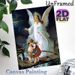 Guardian Angel Themed Painting Poster, Soft-toned Traditional Religious Scene Poster, Peaceful Spiritual Artwork Suitable For Home And Prayer Room_maomaolike.com