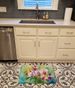 Orchids In Watercolor Memory Foam Kitchen Mat Machine Washable Anti-Fatigue Mat Cushion Comfort Bath Mat Or Kitchen Rug_maomaolike.com