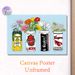 Beer Can & Floral Themed Painting Poster, Vibrant Hand-drawn Colorful Poster, Unique Decorative Design With Assorted Flowers In Styled Beer Cans_maomaolike.com