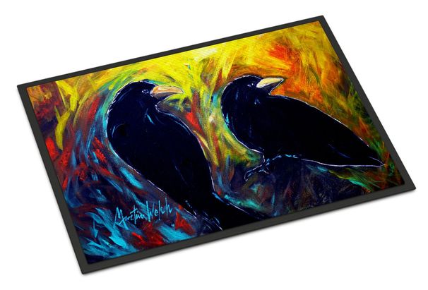 What Was That Black Crows Doormat Front Door Mat Indoor Outdoor Rugs For Entryway, Non Slip Washable Low Pile, 24H X 36W_maomaolike.com