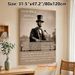 Gettysburg Address Painting Poster, Vintage Sepia-toned Historical Speech Scene Poster, Features Classic Address Excerpt, Ideal For Study_maomaolike.com