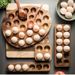 Japanese Style Solid Storage Box Love Wood Holder Refrigerator Kitchen Egg Tray_maomaolike.com