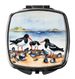 Oystercatchers Feeding Compact Mirror Decorative Travel Makeup Mirror For Women Girls Gifts Pocket Makeup Mirror Folding Handheld_maomaolike.com