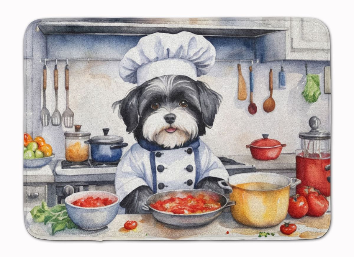 Havanese The Chef Memory Foam Kitchen Mat Machine Washable Anti-Fatigue Mat Cushion Comfort Bath Mat Or Kitchen Rug_maomaolike.com