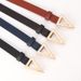 Internet celebrity popular women's belt version trendy triangle buckle belt snap buckle fashion versatile dress belt _maomaolike.com