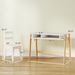Kids Desk And Chair Set With Storage For Bedroom, School, Gift For Children Ages 3-12, White_maomaolike.com