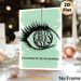 Pretty Green Eyes Painting Poster, Minimalist Retro Black Eye & Disco Ball Text Art Poster, Stylish Artistic Decor Ideal For Bedroom, Living Room Or_maomaolike.com