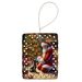 Scottish Terrier And Santa Claus Porcelain Ornament Christmas Tree Hanging Decorations For Home Christmas Holiday, Rectangle, Gift, Multicolor_maomaolike.com
