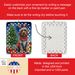 Wirehaired Pointing Griffon Christmas Reindeer Porcelain Ornament Christmas Tree Hanging Decorations For Home Christmas Holiday, Rectangle, Gift, Multicolor_maomaolike.com