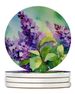 New Hampshire Purple Lilac In Watercolor Large Sandstone Coasters Pack Of 4 Absorbent Round Coasters Decor Gifts For Men Or Women, 4 In, Multicolor_maomaolike.com